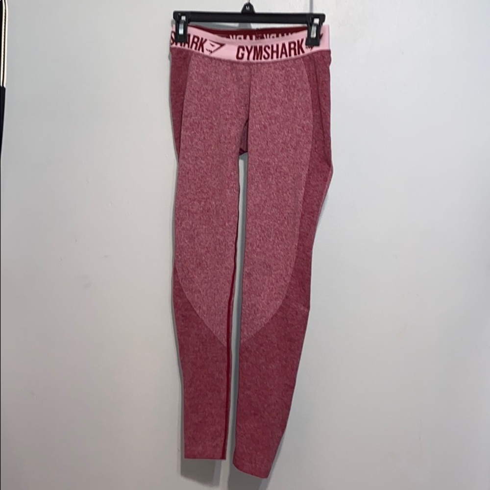 GYMSHARK FLEX LEGGINGS - CLARET MARL/PINK